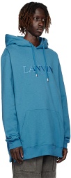 Lanvin Blue Embroidered Hoodie