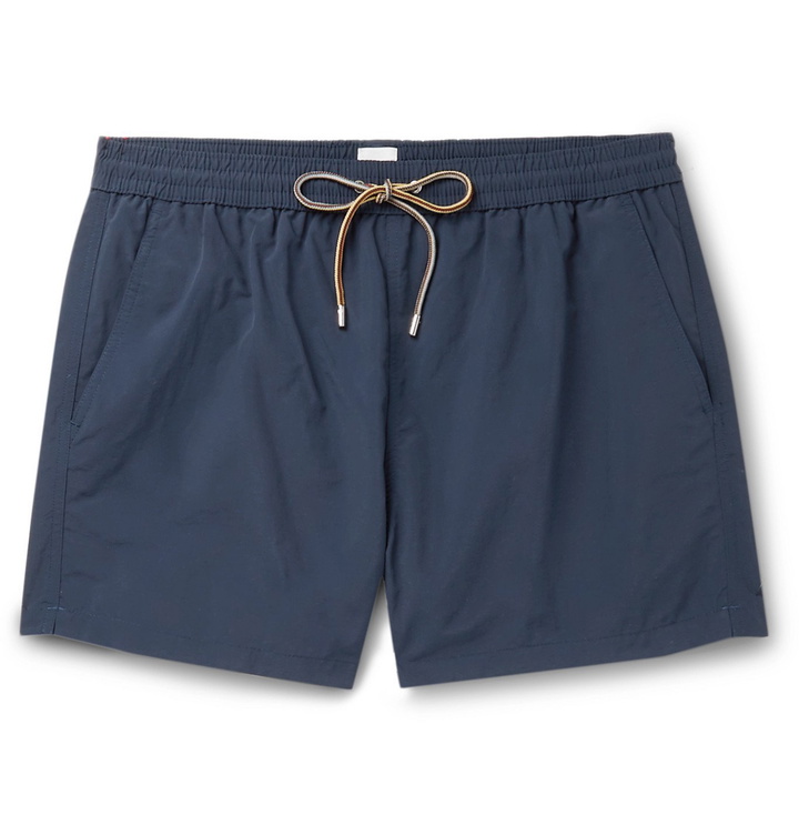 Photo: Paul Smith - Short-Length Shell Swim Shorts - Blue