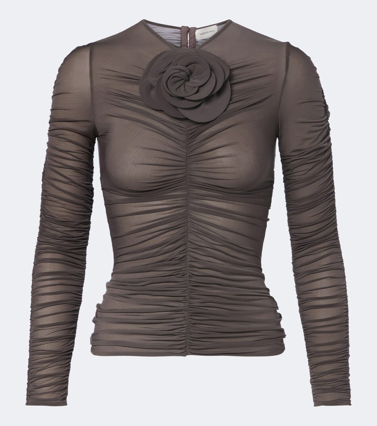 Magda Butrym Floral-appliqué ruched top
