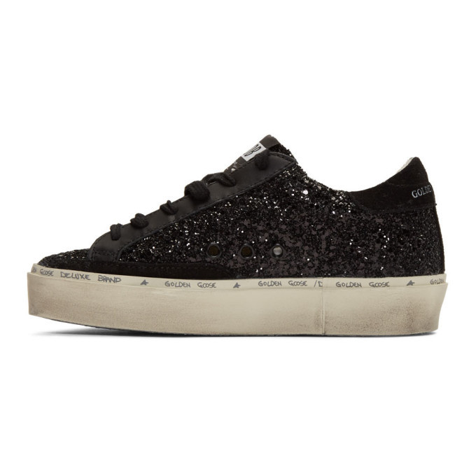 Golden Goose Black Glitter Hi Star Sneakers Golden Goose