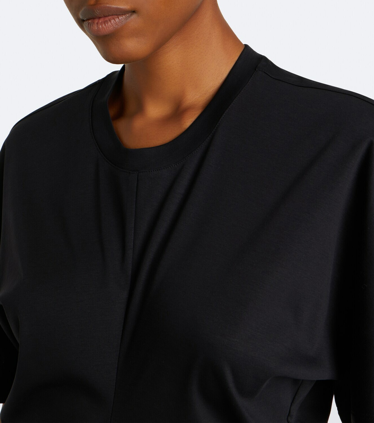 Róhe Gathered cotton and silk-blend t-shirt