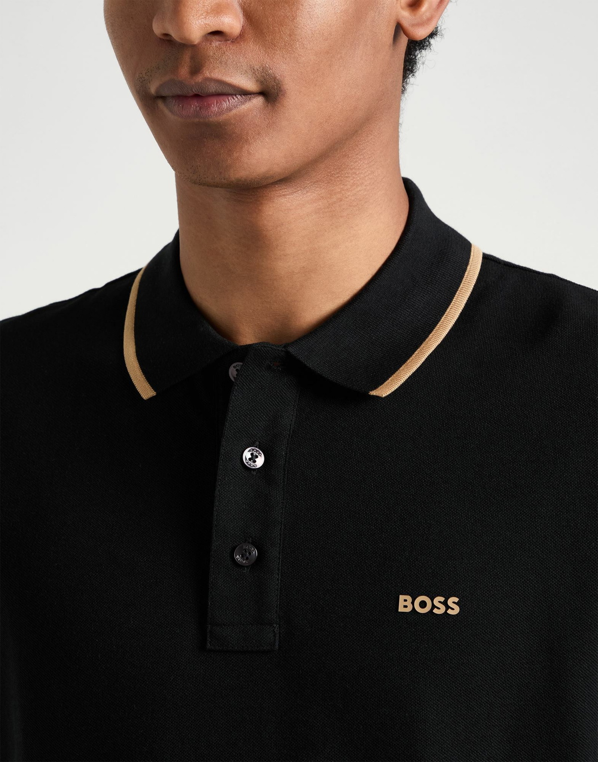 Boss Mens Polo shirt in Black