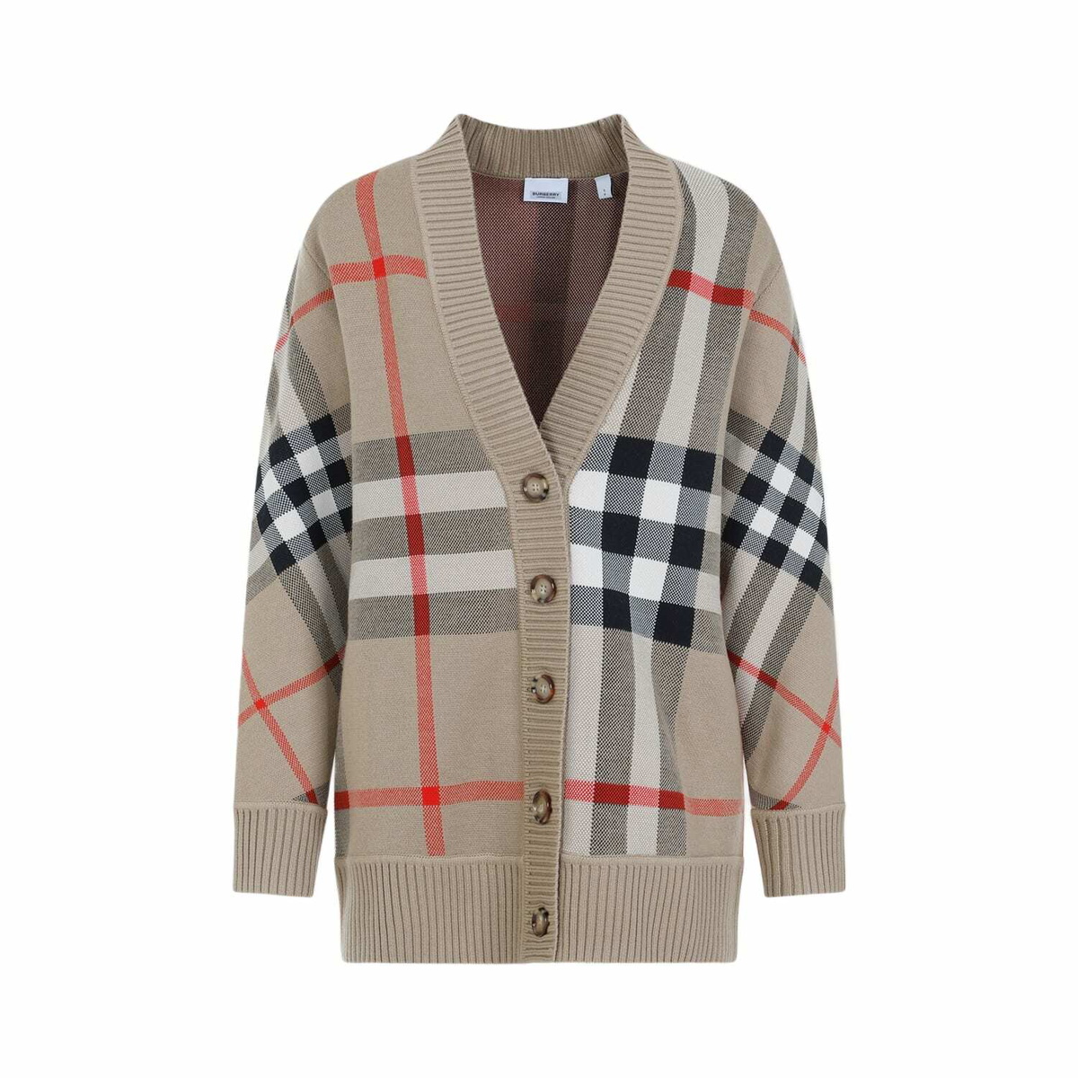 Burberry - TB Monogram wool and silk-blend cardigan Burberry