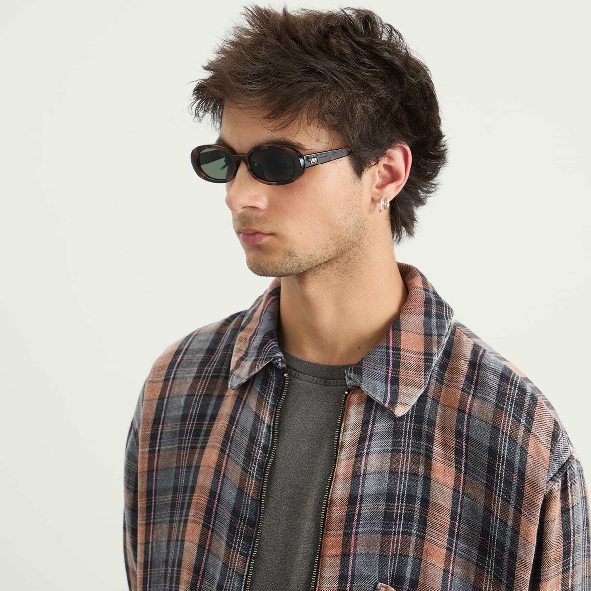 Le Specs Outta Love + Sunglasses in Tort/Green Mono 