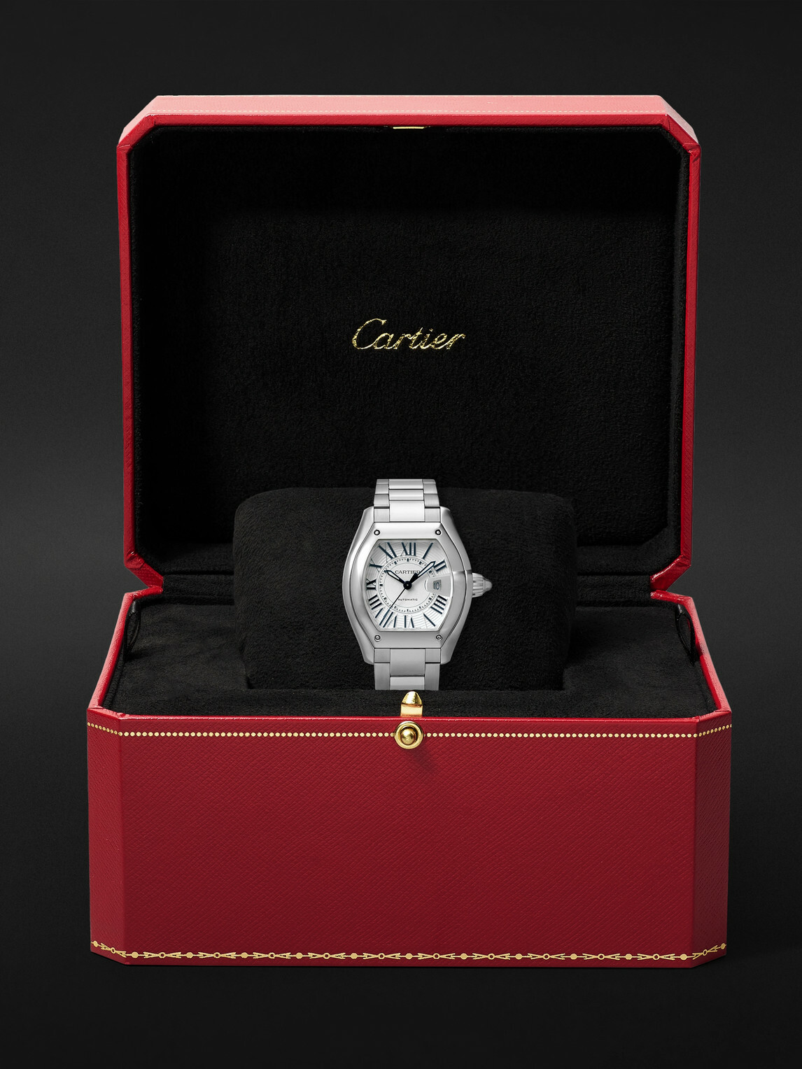 Cartier - Roadster de Cartier Automatic 42.5mm Interchangeable Stainless Steel and Alligator Watch, Ref. No. CRWSRD0019