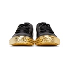 Giuseppe Zanotti Black and Gold Moxie Blabber Sneakers