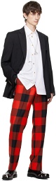 Vivienne Westwood Red & Black Sang Trousers