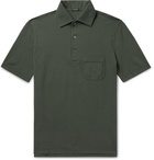 Rubinacci - Cotton-Piqué Polo Shirt - Green