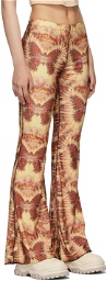 OMIGHTY Orange & Brown Butterfly Trousers
