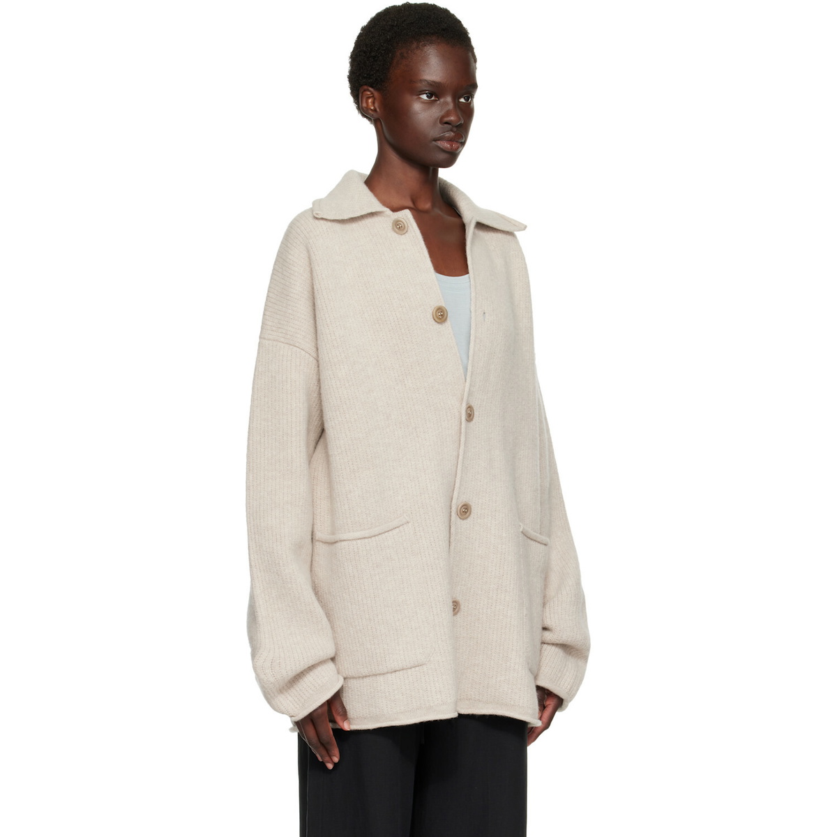 CASEY CASEY Gray Rove Cardigan