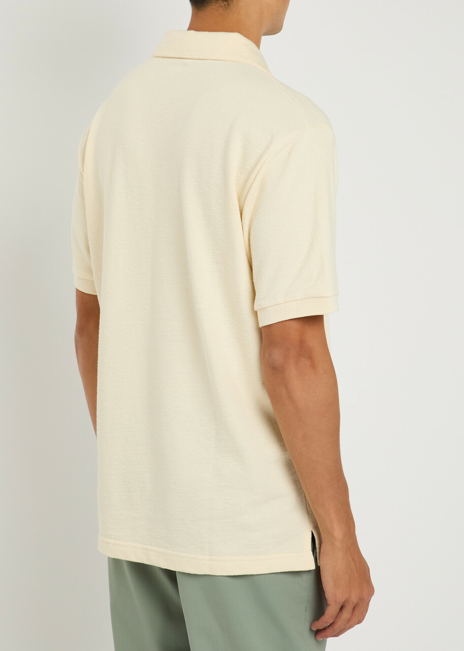 Gusari Miami Cotton Polo Shirt Off White