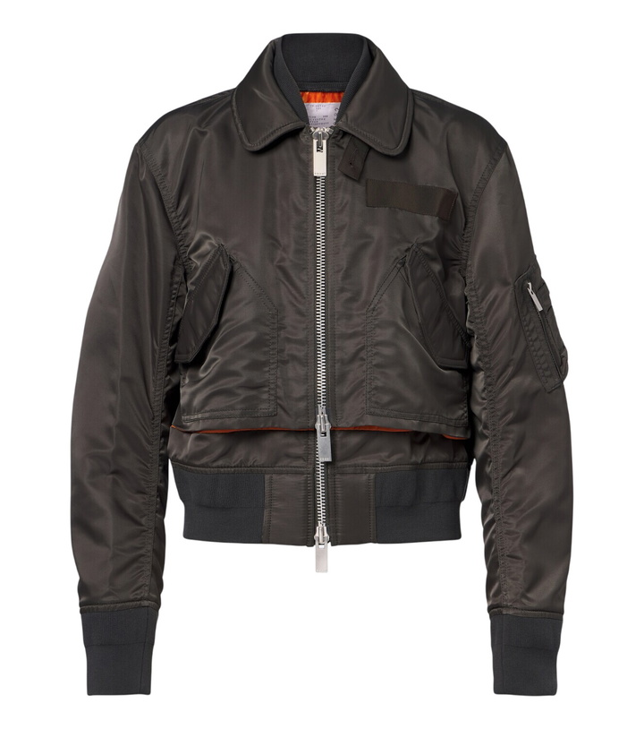 Photo: Sacai Layered technical bomber jacket