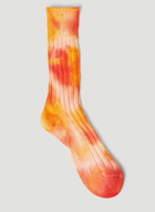Stain Shade x Decka Socks - Tie Dye Socks in Orange