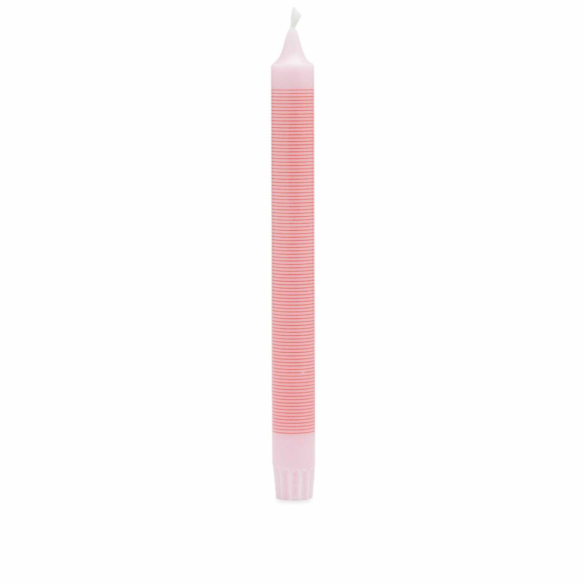 HAY Pattern Candle - Thin Stripe in Pink/Red 
