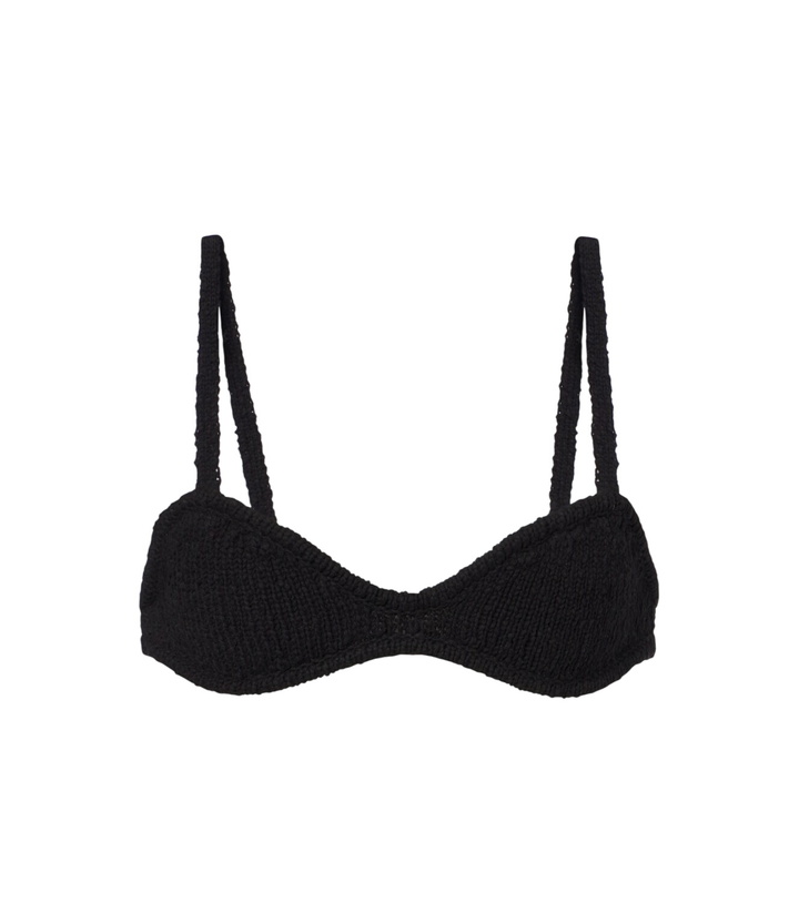 Photo: Aya Muse Kena knitted cotton bra top