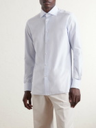 Zegna - Trofeo Cotton-Poplin Shirt - Blue