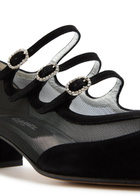 Carel Kinight 40 Mesh and Suede Mary Jane Pumps