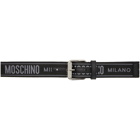 Moschino Black Fantasy Print Jacquard Belt