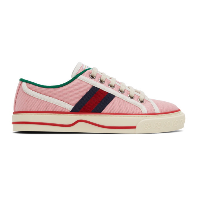 Photo: Gucci Pink Gucci Tennis 1977 Sneakers