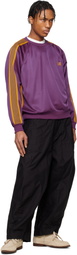 NEEDLES Purple Track Crew Neck Sweatshirt