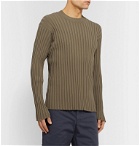 Deveaux - Ribbed-Knit Sweater - Green