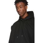 Johnlawrencesullivan Black Zipped Sleeveless Hoodie