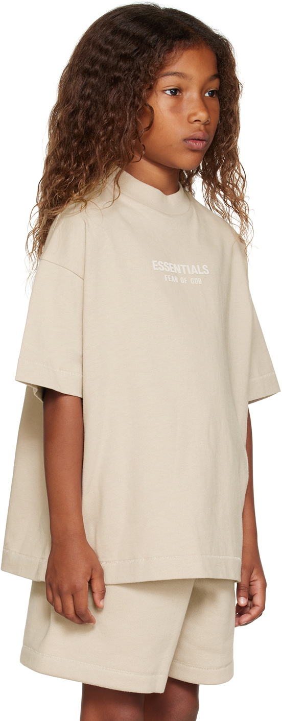 Fear of God ESSENTIALS Kids Taupe Bonded T-Shirt Fear Of God Essentials