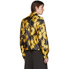 Dries Van Noten Yellow and Black Floral Vinkler Jacket