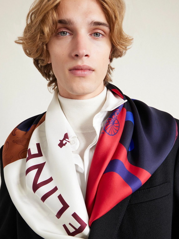 Photo: CELINE - Printed Silk-Twill Scarf