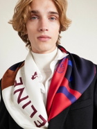 CELINE - Printed Silk-Twill Scarf