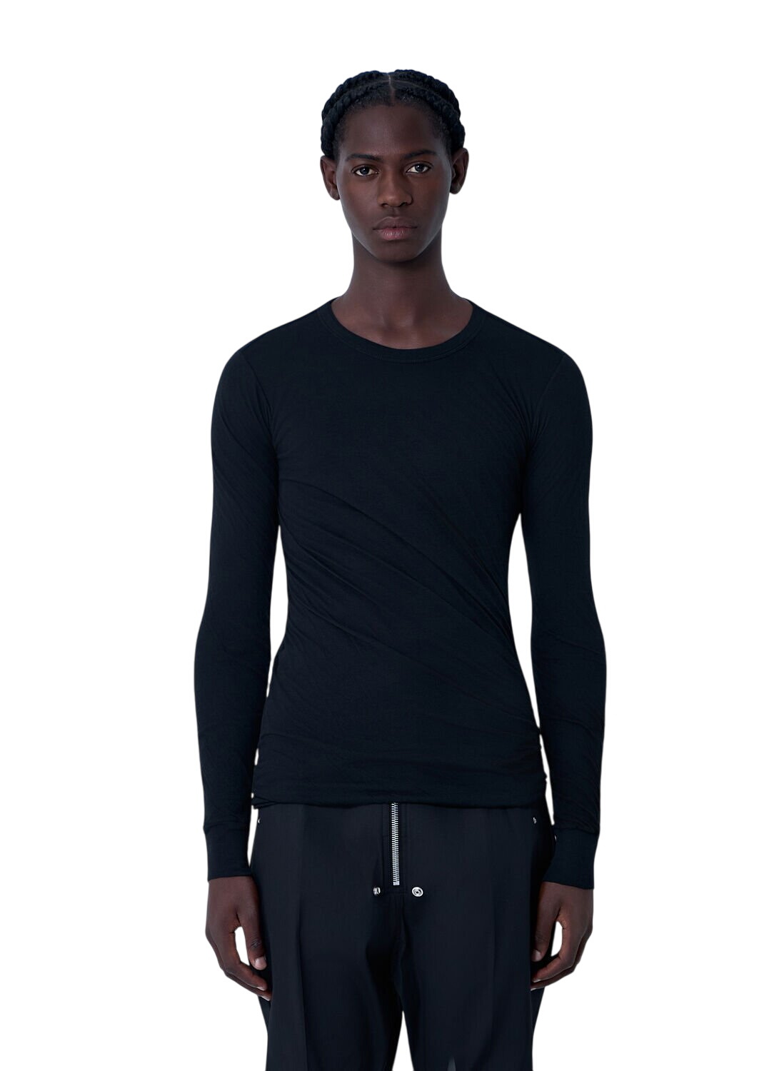 Rick Owens Men's Strobe Jumbo Outershirt in Black Rick Owens