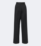 Khaite August wool and cashmere wide-leg pants