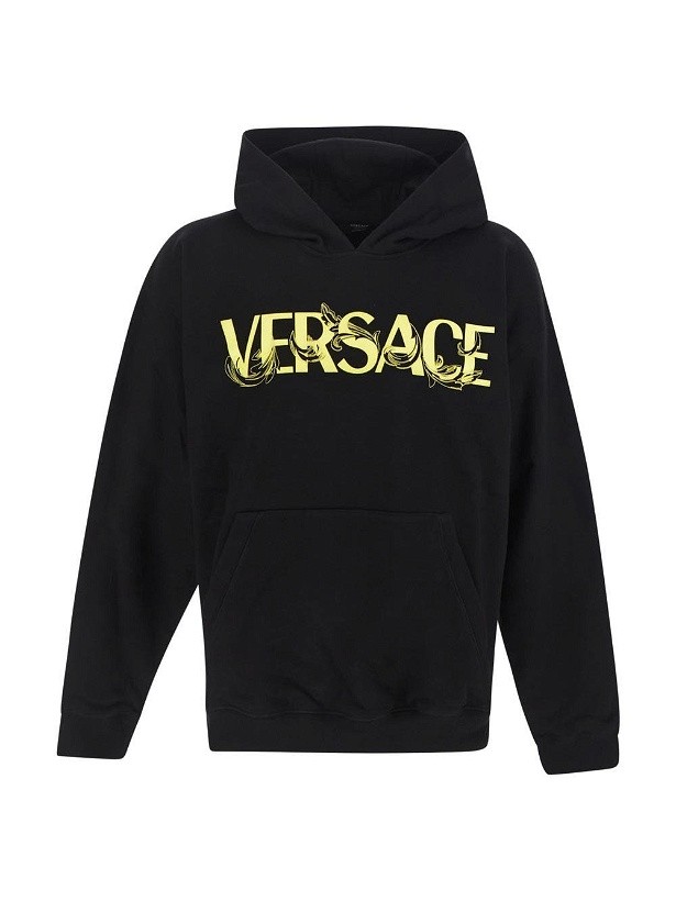 Photo: Versace Logo Print Hoodie