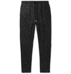 Alex Mill - Slim-Fit Tapered Mélange Loopback Cotton-Jersey Sweatpants - Black