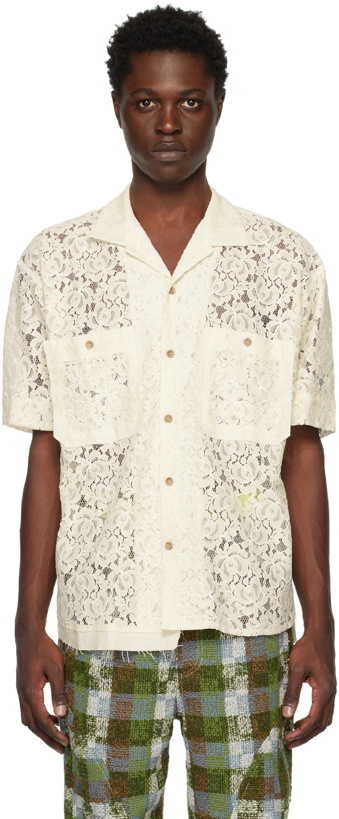 Photo: Andersson Bell Off-White Asymmetric Shirt