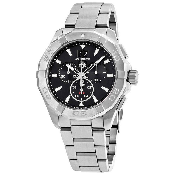 Photo: Tag Heuer Aquaracer Chronograph Black Dial Mens Watch CAY1110.BA0927