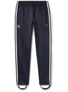 adidas Consortium - Noah Slim-Fit Logo-Embroidered Cotton-Blend Tech-Jersey Track Pants - Blue