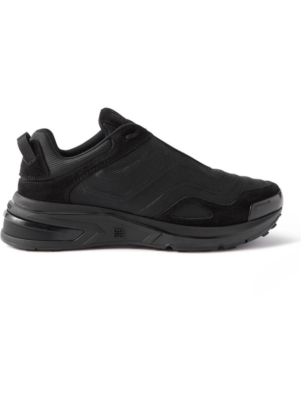 Photo: Givenchy - Giv 1 Lite Mesh and Suede Sneakers - Black