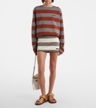 Miu Miu Striped cotton jersey T-shirt
