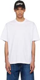 WOOYOUNGMI White Flower Back Logo T-shirt