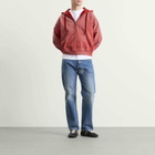 Maison Margiela Men's Vintage Washed Shrunked Hoodie in Vintage Red