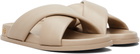 ANINE BING Beige Emi Slides