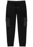 Moncler Cotton-blend Cargo Sweatpants Black