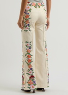 Borgo DE Nor Morgan Floral-print Stretch-cotton Trousers Cream
