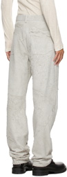 Ann Demeulemeester Distressed Suede Trousers