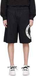 Versace Jeans Couture Black V-Emblem Shorts