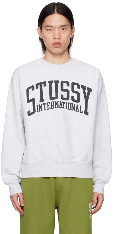 Photo: Stüssy Gray 'International' Sweatshirt