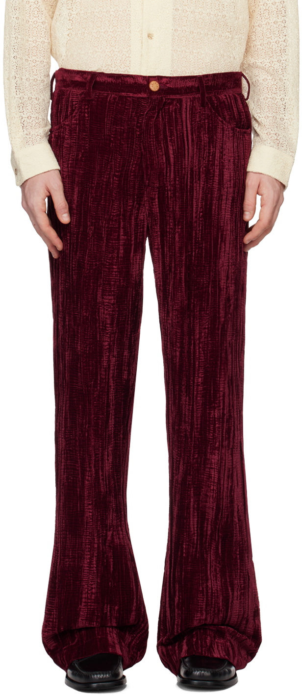 OTTOLINGER Double Fold Pants Red Velvet – Chinatown Country Club