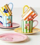 Jonathan Adler Playa set of 4 porcelain espresso cups