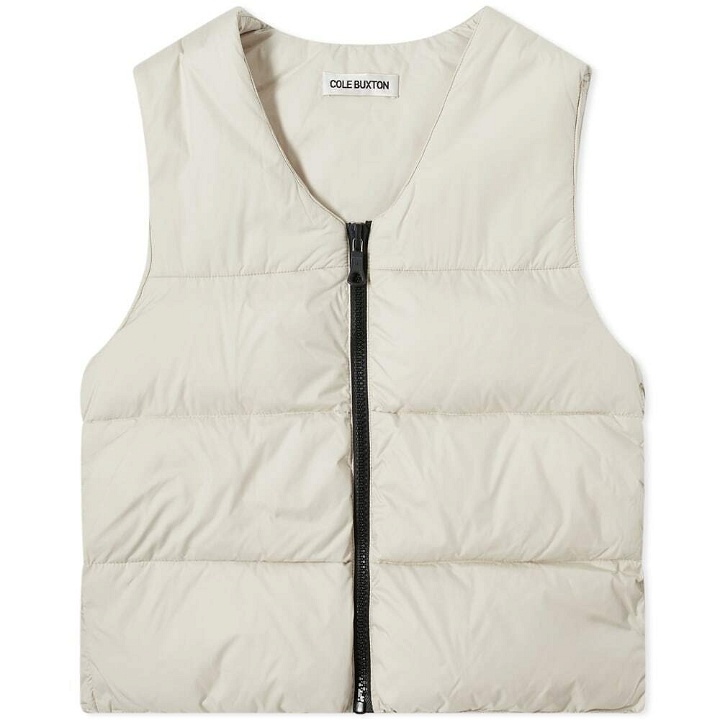 Photo: Cole Buxton Insulated Down Vest in Off White